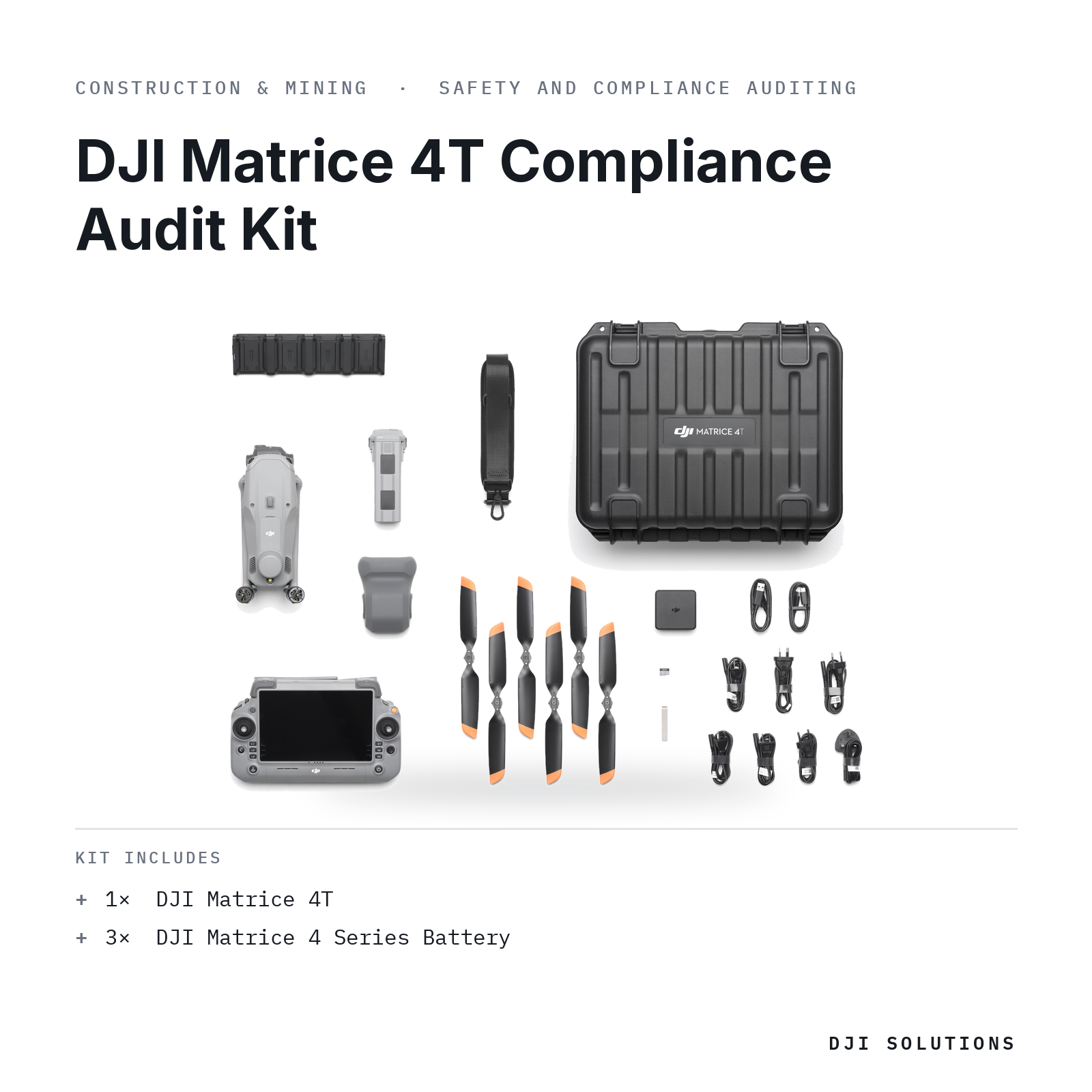 DJI Matrice 4T Compliance Audit Kit — kit contents graphic